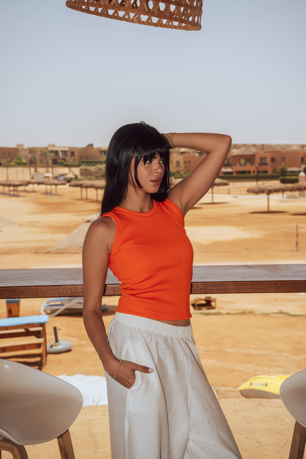 Nejma top in Orange